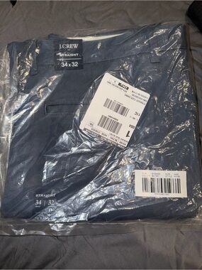J. Crew Straight Fit Pants in Navy Blue